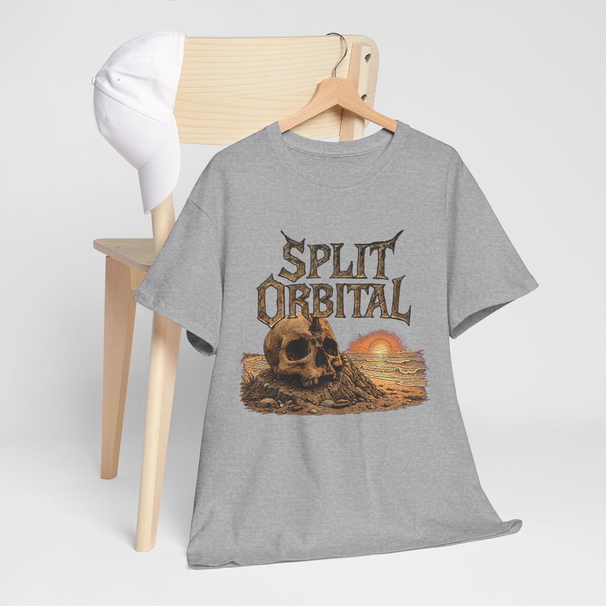Spilt Orbital Beach Skull Tee