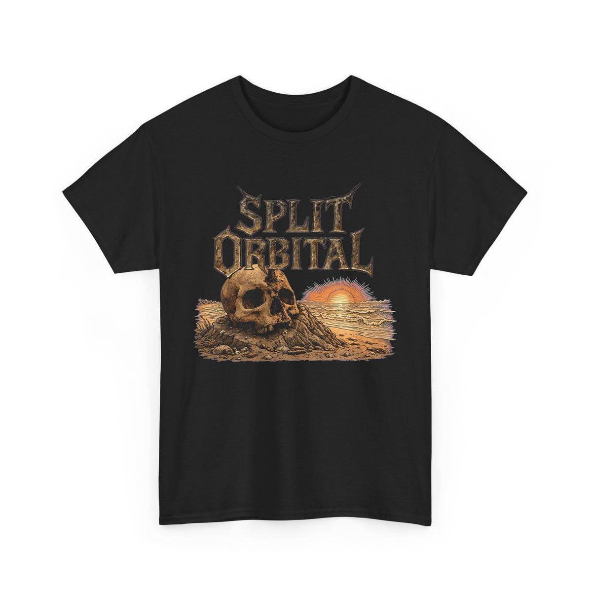 Spilt Orbital Beach Skull Tee