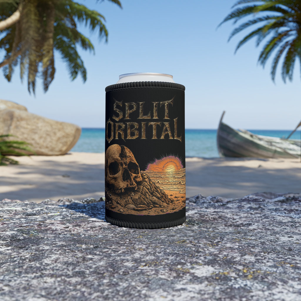 Split Orbital Beach Skull Stubby Cooler