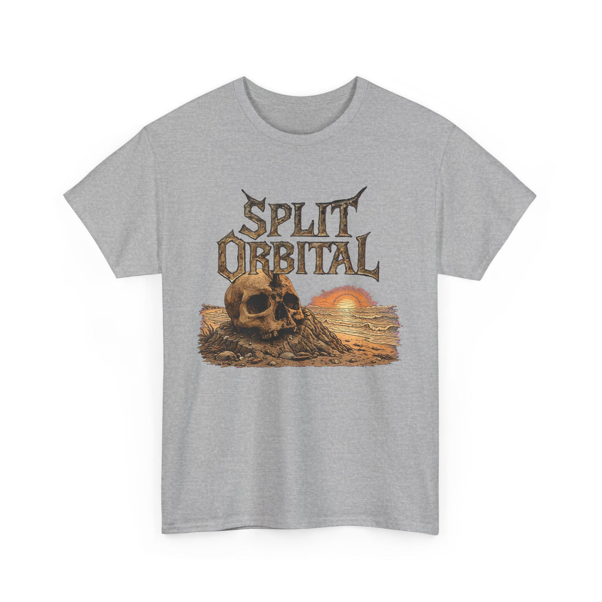 Spilt Orbital Beach Skull Tee
