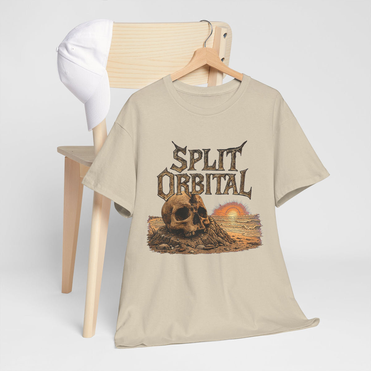 Spilt Orbital Beach Skull Tee