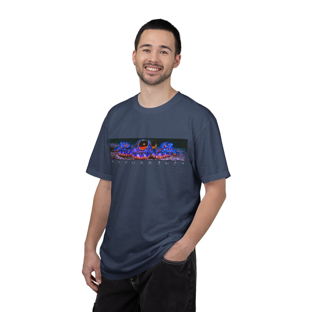 Blue Ring Octopus Graphic T-Shirt