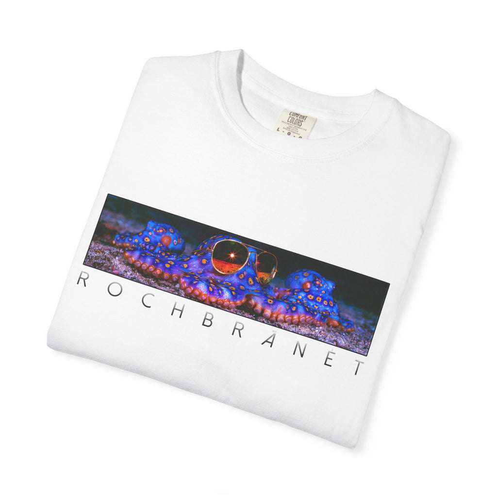 Blue Ring Octopus Graphic T-Shirt